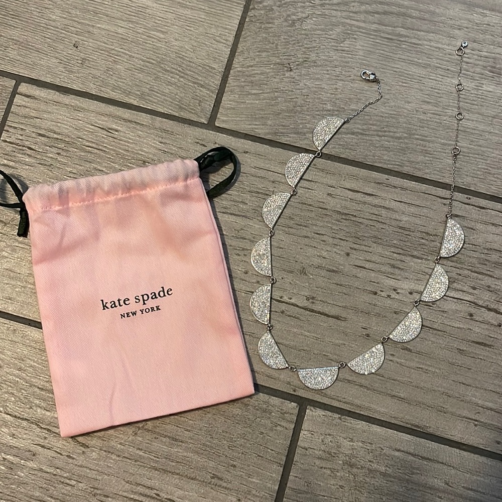 Kate Spade Silver Pave Collar Necklace